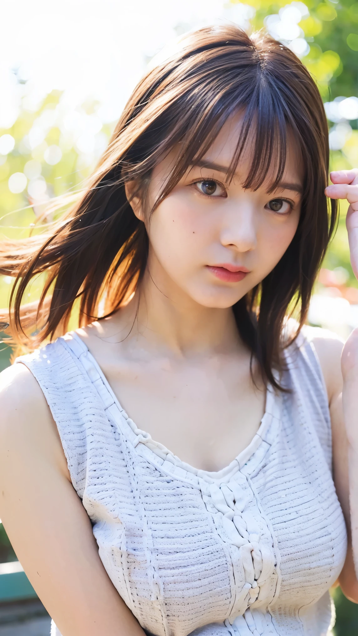 Cute Japanese Women Photos, smile:1.78, 20-year-old, Oil, One Length Hair＆Straight Hair Balm:1.55, (photo Realistic:1.4), (hyper Realistic:1.4), (Realistic:1.3), (Smoother lighting:1.05), (Improving the quality of cinema lighting:0.9), 32K, 1 person,20-year-oldの, Realistic lighting, Backlight, The light shines on your face, Ray Tracing, (Bright light:1.2), (Improvement of quality:1.4), (Highest quality Realistic textured skin:1.4), fine grain, Detailed face,(smile:0), (Emphasis on face close-up:1.3), (Enhances the beauty of skin texture:1.1),((Extremely precise and accurate anatomy:1.0)), (Enhances the beauty of skin texture:1.1), Clean and glowing skin, mesh, thin:1.2, (Realistic:1.3), Realisticなライティング, (Smoother lighting:1.05), 32K, One Japanese woman, fine grain, Detailed face, (Film Grain:1.1),(Accentuates body lines:1.1), High resolution, Natural look, Kind eyes, Improves hair quality, Delicate light and shadow, Transparent muscles, Graceful pose, Beautiful Eyes, Sharp details, Soft light reflection, Beautiful contours, Delicate skin tone, Fine hair texture,Cute Japanese Women Photos,