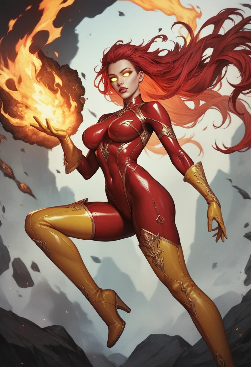 <lora:quiron_Rino99_Style_v1_lora:0.88>,   (best quality), (masterpiece), (detailed),  vibrant, highly detailed, (masterpiece, best quality), Spellbinding animated portrayal of The spiderwoman , confident expression, flowing auburn locks,(flaccid, thick penis, futanari, long penis), clad in her iconic red costume with intricate detailing, channeling her immense mystical powers amidst an epic battle scene, energy radiating from her fingertips, masterfully created by talented animators, utilizing cutting-edge digital techniques, dramatic composition, Rose gold hair, vibrant colors ,sharp details, mesmerizing atmosphere (film grain, skin details, 8k:1.2) <lora:tgirlsV3_tgirlsV3b:0.65> <lora:futaLargeFlaccid_flaccidFutaV2:0.55>, Classic headshot pose.,   Rino99Quiron style, nsfw