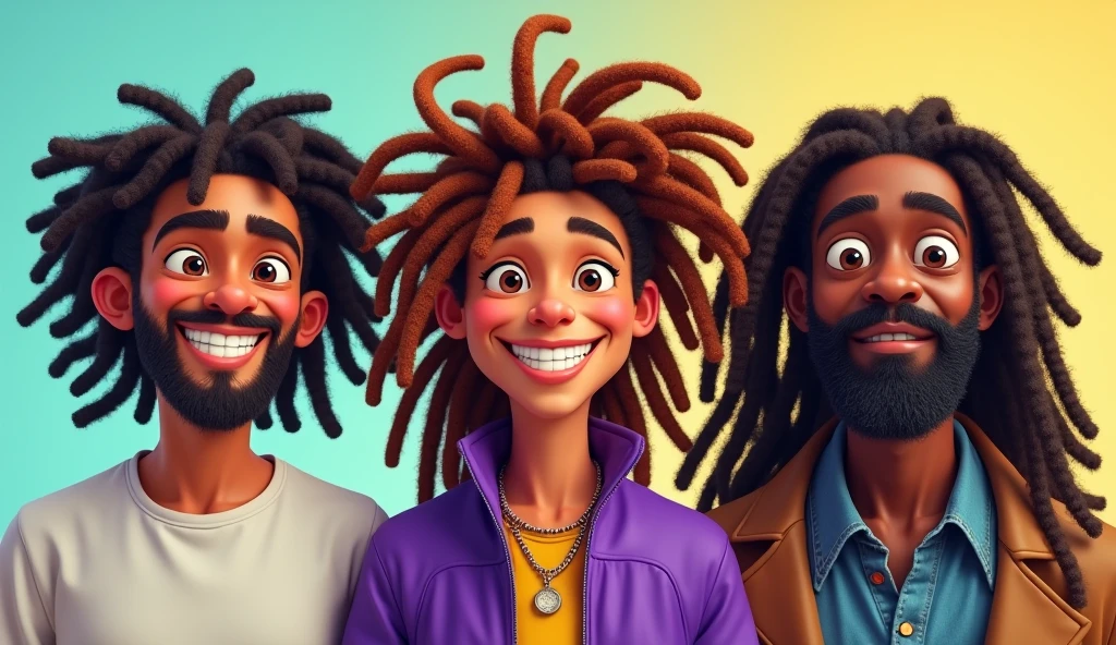 3 stoner friends , one black male with locs and 2 women all smoking weed with each other , they are laughing and smiling and having a good time