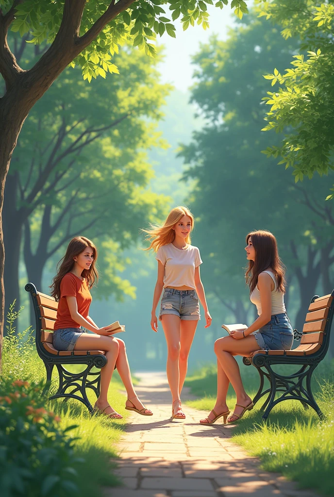 six stunning 21 year old American girls, brunette and blonde, beautiful models, (((naked))) crawling in the grass in a park at twilight, (((perfect legs))), (((shy))), shot from the side, ((face blushing)), ((worried)), huddled together, (((eyes closed)))