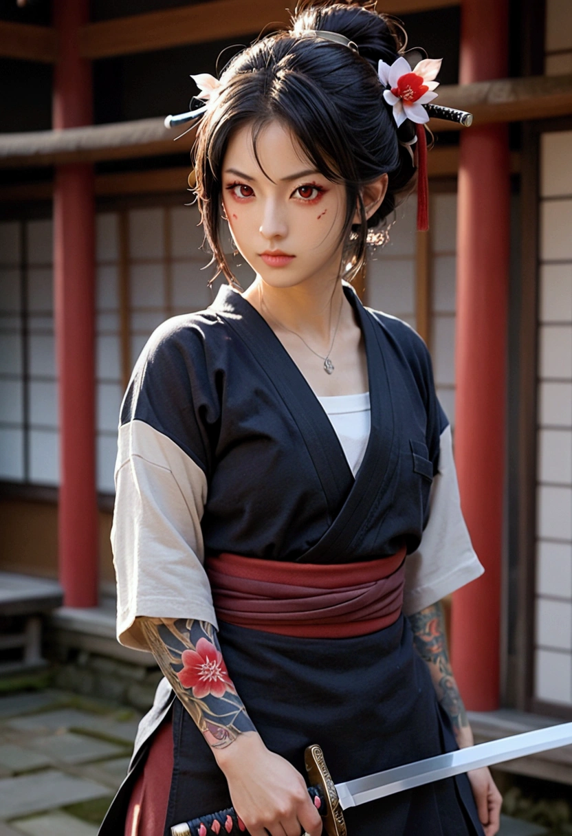yamato cosplay, sideboob, shimenawa, sleeveless, rope, hakama,(see-through)<lora:Ðдежда коÑÑÑм ÑпонÑкой жÑиÑÑ Ð¿Ð¾ÑлÑÑниÑÑ ÐºÐ¾Ñплей ЯмаÑо One Piece (yamato cosplay, sideboob, shimenawa, sleeveless, rope, hakama):1.1>, <lora:ÐоÑка-девоÑка из Ñок ÑоÑ(cyan, animal ears, cat ears,tail,blue eyes,black hair,curly hair):0.7>,cyan, animal ears, cat ears,tail,blue eyes,black hair,curly hair, 1girl in full growth, best quality, masterpiece, ultra-detailed, high quality, perfect nose, highly detailed skin, warm skin tone, defiance512, RAW photo, best quality, high resolution, (masterpiece), dreamlike, dreamy, modelshoot style, analog style, tonemapping, photorealistic, professional photography, sharp focus, HDR, 8K resolution, intricate detail, sophisticated detail, hyper detailed, (depth of field), highlight and shadow, volumetric lighting, cinematic bloom, professional light, looking at viewer, blotchy,