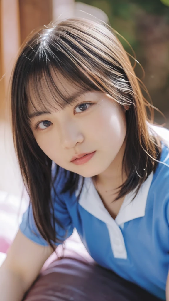 Highest quality、Ultra-high resolution、(Realistic)、18-year-old girl、((((I'm taking off school uniform))))、((((I can see your nipples)))),Hyper Detail、Super Realistic、(Realistic)、More about beautiful skin、(masterpiece:1.0)、(Highest quality)、(Ultra-high resolution)、8k resolution、Canon EOS R5、135mm、Absurd、Very detailed、Sharp focus、Fine skin、(((Chirarizum、Small breasts)))