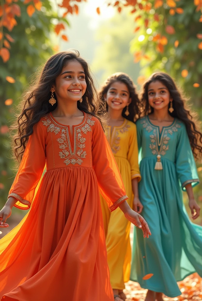 Girls dress like palestine flag