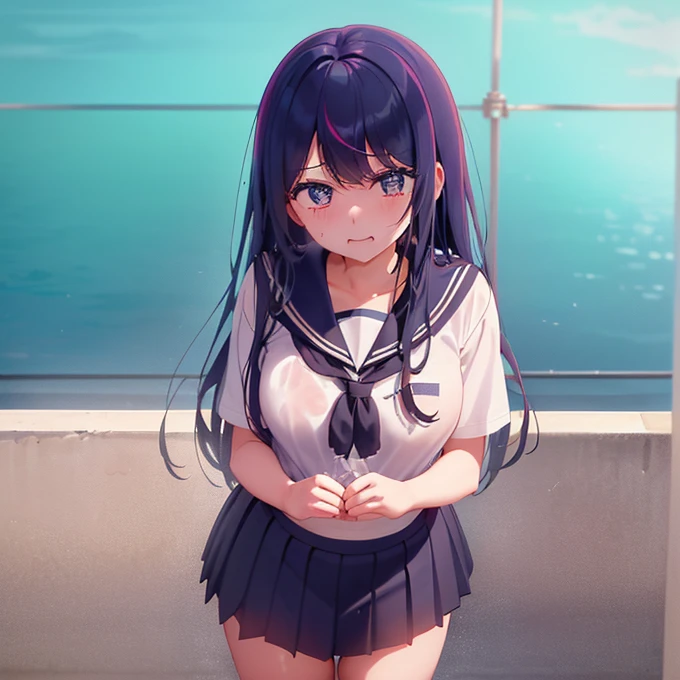 masterpiece, best quality, high resolution, highly detailed, HDR, intricate detail, ultra detailed,
BREAK
<lora:Riko Amanai:0.6>_black hair_braids_hairband_perfect small breast,
BREAK
pleated skirt, pantyhose, school uniform,hairband, bolo tie
BREAK
(aquarium:1.4)
BREAK
(arm_behind_head:1.4)