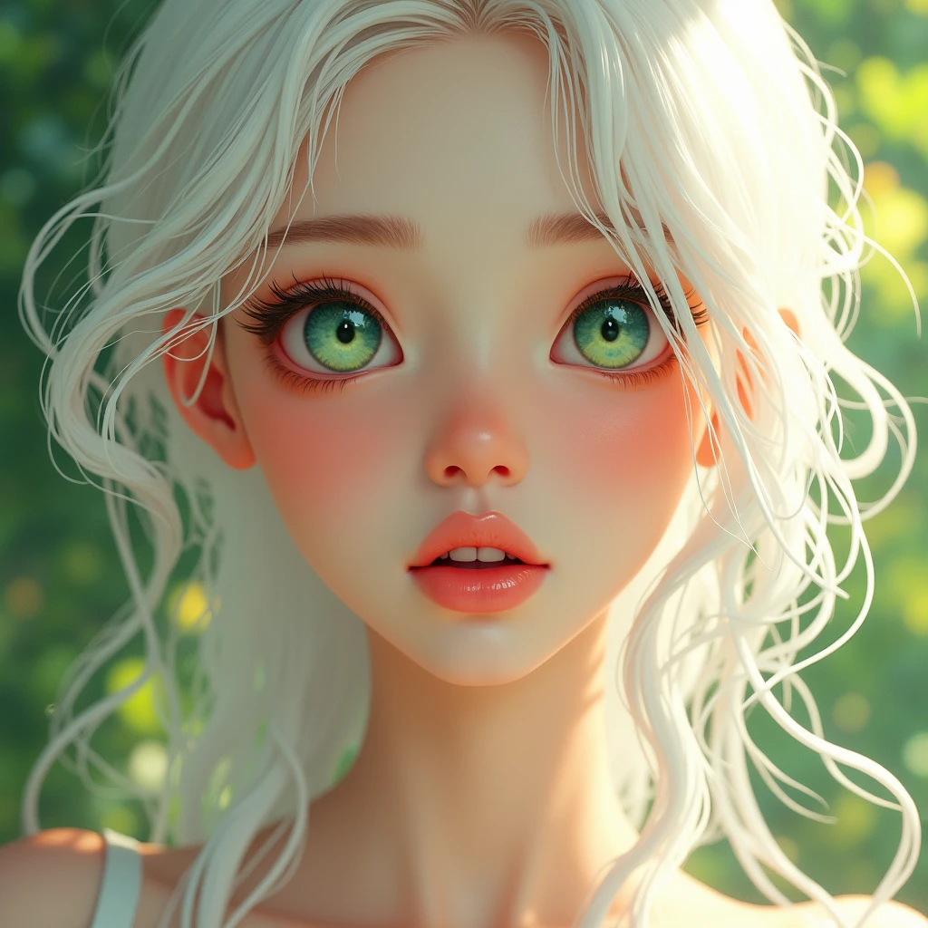 fullbodi, a young 9 year old daughter of severus snape in a bikini green and silver, beautiful detailed eyes, beautiful detailed lips, extremely detailed eyes and face, long eyelashes, beautiful young woman, watercolor, magical, fantasy, portrait, vivid colors, cinematic lighting, photorealistic, 8k, best quality, masterpiece, highly detailed, intricate details
