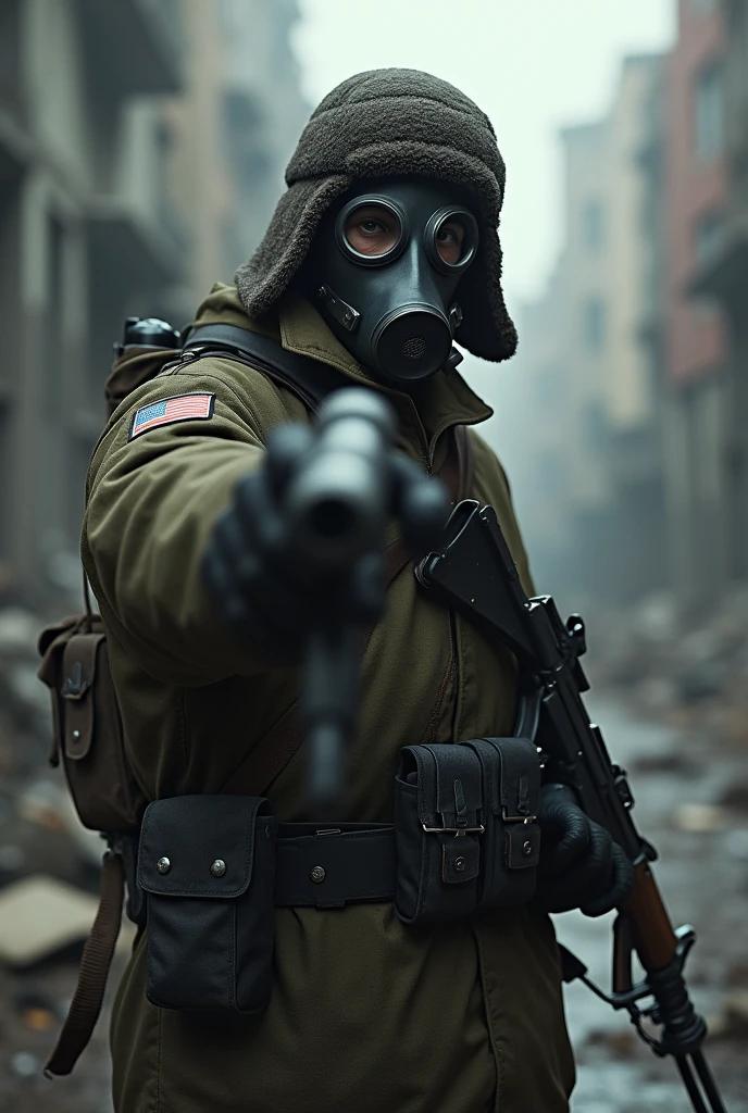 (best quality,4k,8k,highres,masterpiece:1.2),ultra-detailed,realistic,photorealistic:1.37),rebellious,masked,rebel,latex gas mask,unrest,dangerous rebellion,rebellious hairstyle,defiance,warrior,graffiti,urban landscape,worn-out clothing,protest,anarchy,gritty texture,revolution,street art,smoke-filled streets,bokeh,moody lighting,streetlights,fiery sky,ominous atmosphere,vivid colors,dystopian,troubled times,social unrest,political upheaval,discontent,expression of dissent,masked uprising,urban decay,defiant gaze,masked resistance,strong stance.