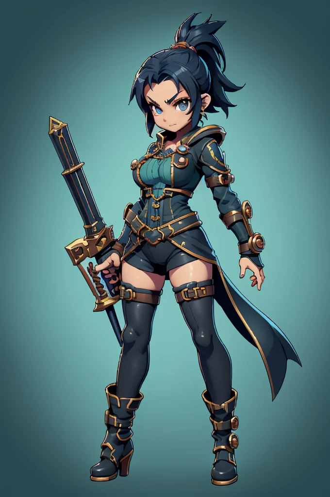 Rayman Legends style tree, character estilo art rayman legends, girl, fully body, STYLE mercenary with futuristic doom style weapons, Giant Accessories,Giant Monster, big breats,Little bunny,big breast, sensuousity, elfo, mascot next door,doom style weapons,((doom armor)),((greate gun)),((slits at the waist fastened with buttons)),((slits on the sides)),((slits on the sides at waist height)),((inspirada em Otherwise from sword art online)),((Otherwise from sword art online)),((sexly)),((sensuous)),short shorts,((features on the sides of the waist))