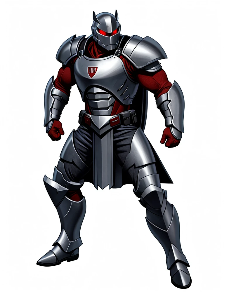 high resolution, HD Model, Combat theft,grey armor,Eyes red,