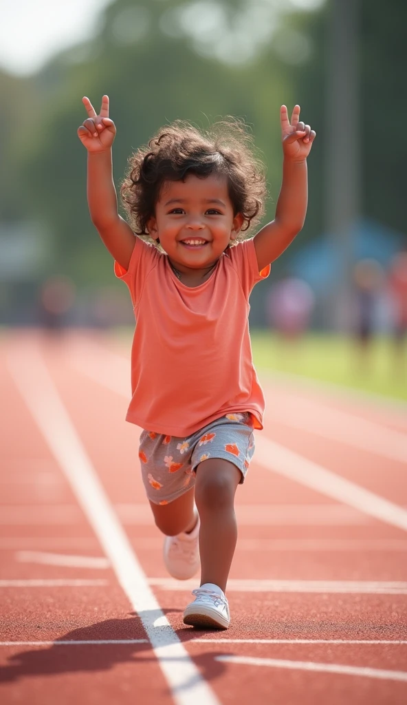 7 year old girl, black hair, yellow dress, pretty, smiling, running.