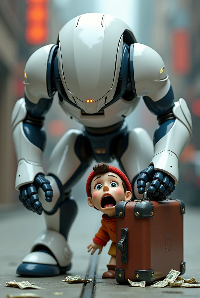 tuckercarlson person, in a movie (((scene with a robot))). Compassionate,Empathetic,
