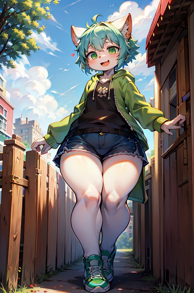 (masterpiece, best quality:1.2), cowboy shot, solo, 1girl, tatsumaki, unamused, closed mouth, looking at viewer, crossed arms, blue sky, clouds, POV , upskirt, skirt lift, point of view from below, thong V-String