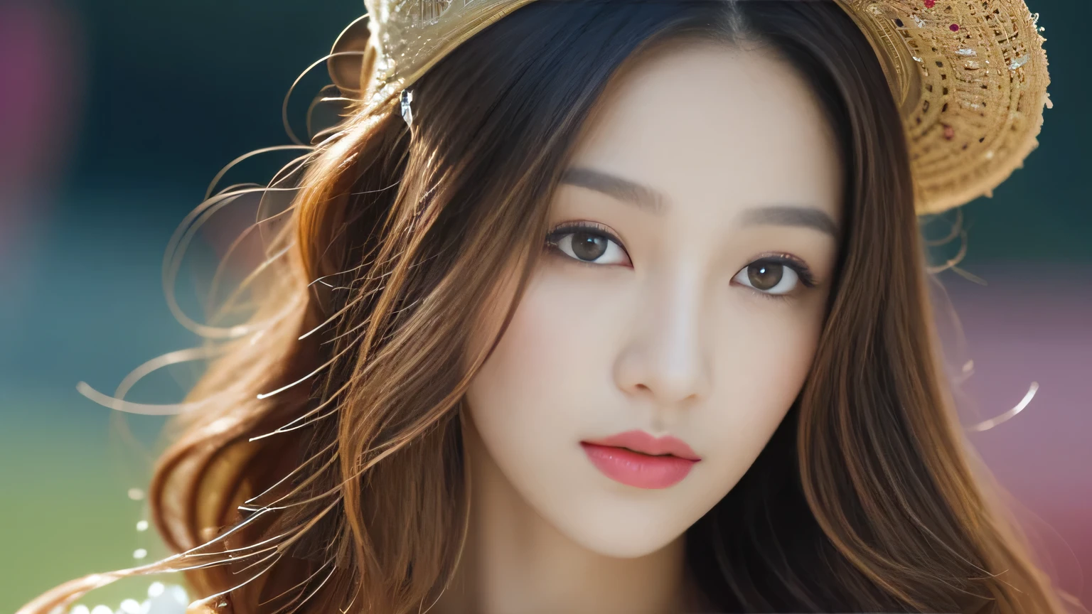 Top quality work,Photorealistic works,Ultra Premium Graphics,8K HD CG works,High-quality graphics,High-definition fine CG works,10x pixel,Ultra-fine details:1.1,Advanced technical details:1.1Photographically realistic,Indoor lighting effects:1.5,Natural light:1.5. light effect(Virtual Light Effects:1.8),超A high resolution ,Transparent hair,High Detail Hair(Premium Hair Detail:1.1)Clear eyes,Good looking double eyelids,Sharp eye makeup, Delicate makeup for eyelashes, Thin eyebrows, ultradetailed eyes,High Nose, lovely red lips, Rose cheeks, Face with delicate makeup , Pretty Face, A perfectly proportioned face,(Advanced facial details:1.1), Women's Artwork,full-body view,Goddess of Dress,,amazing,Today's eyes are bright Woman in a golden dress, True Art Station, Rainstorm site, detailed fantasy art, Stunning character art, Beautiful and exquisite character art, Beautiful golden armor, Extremely detailed, Girl in shiny armor, Exquisite tiaras and jewelry, Full body capture,