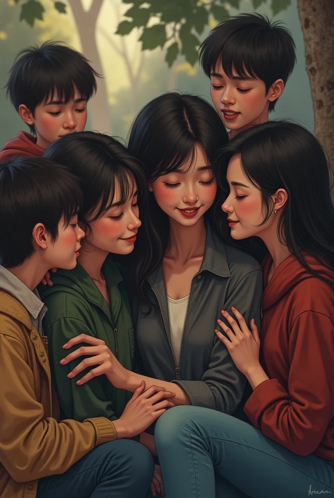 (ung man), (1 Asian Mom), (duet), Mother seduces young son,(young boy),(Young mom with big boobs,Tight waist,Exposing shoulders,(naked), 40 year old European MILF and her young son, Highest quality:1.4), (Ultra-high resolution:1.2), (8k, RAW Photos:1.2), Laurena Lexis, (1. Mom, 1 son), Moms showing off their curves, Bend, Full nudity, and their little son, Clear Eyes, Mother and little son, ((French kiss))、((Parents and children hugging each other:1.9))、Frustrated face,Son sucking his mother's 、One Shota Sex、Crying mother,((Incest:1.9)),incest