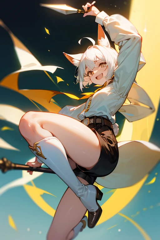 ((highest quality, 8K, masterpiece,high resolution、High resolution、Sharp focus、highest quality)),(1 junior high school girl, dark skin,white hair, yellow eyes, cat ears),large breasts,slim body,wet body,white sexy underwear,Shiny skin、Moisturized Skin、having convulsions, sweat,full body,sweat