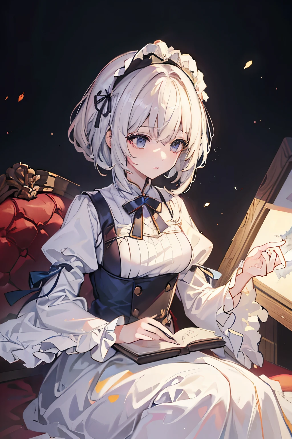 ((highest quality)),(超A high resolution),(Very detailed),(Detailed Description),((The best CG)),(masterpiece),super precision art, bob hair、((wearing puffy sleeves:1.3)),