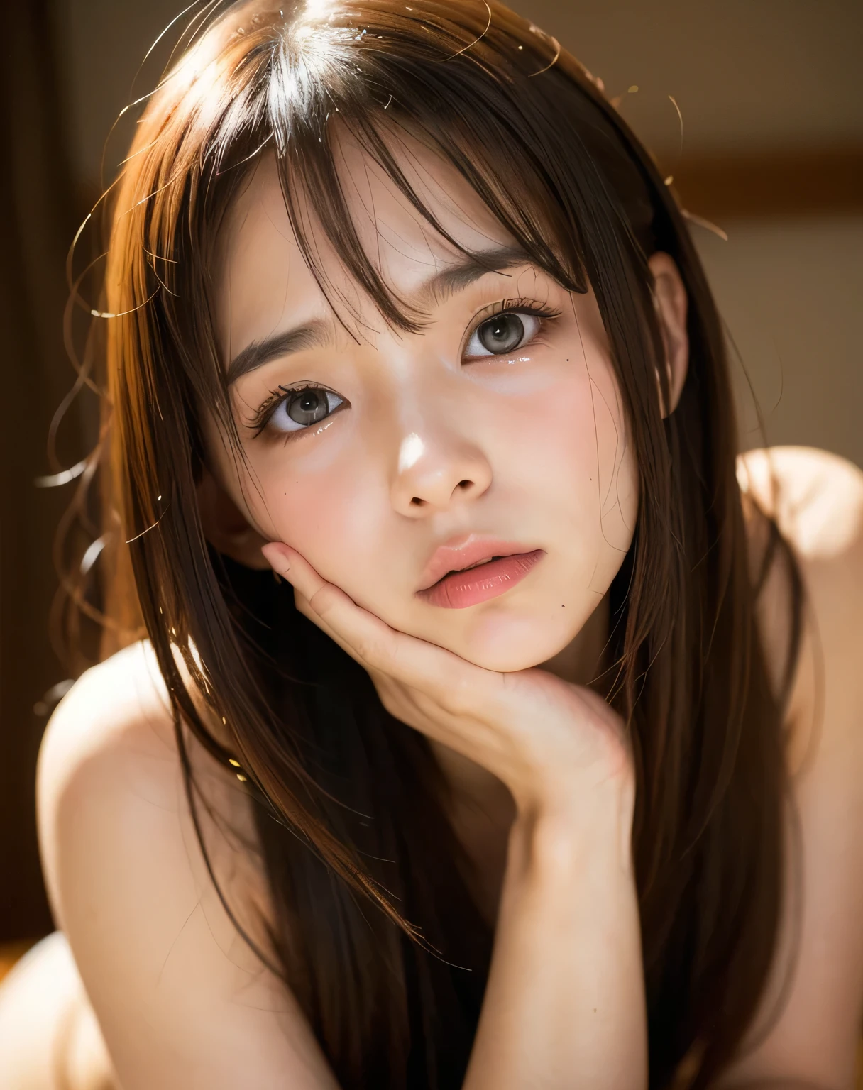 arafed woman laying on a bed with a skirt on, 2 b, 2b, photorealistic anime girl render, [ 4 k photorealism ]!!, [ 4 k photorealism ]!!!, 3 d anime realistic, smooth anime cg art, hyper realistic anime, anime highly detailed, photorealistic anime, realistic shaded perfect body, seductive anime girl