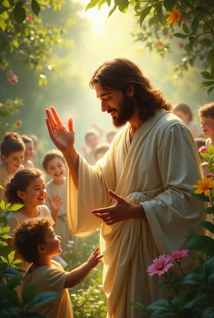 jesus blesses children