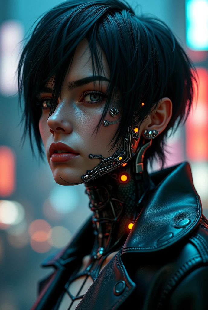 ((Best Quality)), ((Masterpiece)), (Highly Detailed:1.3), 3D, (Cyberpunk:1.3) cyberpunk link, computer terminal, computer servers, LCD screens, fiber optic cables, corporate logos, HDR (High Dynamic Range) cyberpunk, dark boy,cyber clothing, cyber armor, neon cyber, cyber hair, elf, Ray Tracing, NVIDIA RTX, Super-Resolution, Unreal 5, Subsurface Scattering, PBR Texturing, Post-processing, Anisotropic filtering, Depth of field, Maximum clarity and sharpness, Multilayer textures, Albedo and specular maps, Surface shading, accurate simulation of light-material interaction, perfect proportions, Octane Render, two-tone lighting, low ISO, white balance, rule of thirds, wide aperature, 8K RAW, efficient sub-pixel, sub-pixel convolution, luminescent particles, final fantasy, mask background cyber city, cyber dress , cyber clothing , cable on body , wireless , cyber on body, headset cyber , cyber body , mecha clothing, humanoid, skin cyber, couple cyber , boy and girl , on the cyber city background