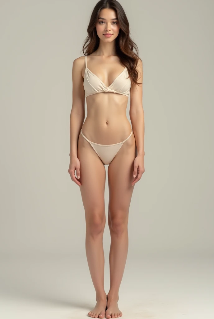 Naked smiling woman