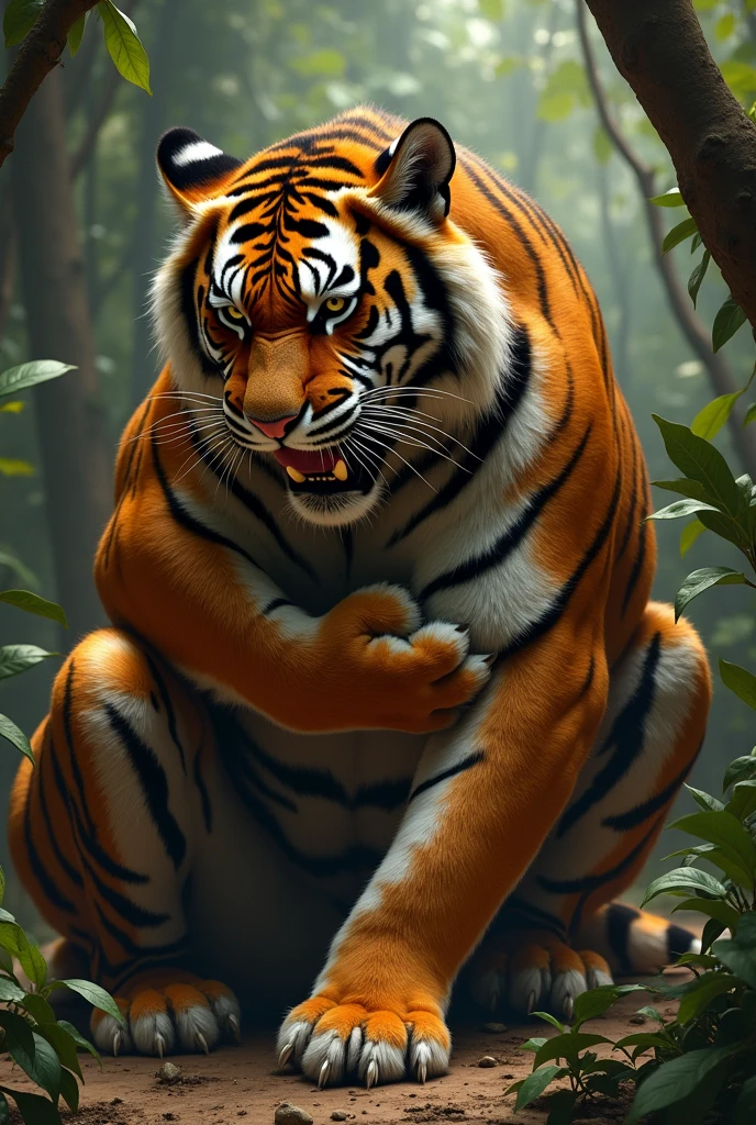 HD graphics，Detailed and realistic，high detal，high qulity，photo-realistic，photorealistic eye，Detailed paws，Masterpiece artwork，top-quality，32k，hyper HD, ((((feral tiger)))), ((((on all fours, raised tail,  huge balls, hyper flared penis, erected, excessive cum, hyper cum splatter, cum explode, cum strings, cum all the way through, all the way through, butt lifted on wall, excessive cum on wall)))), ((((cumplosion, mouth cumplosion, gaping mouth))))