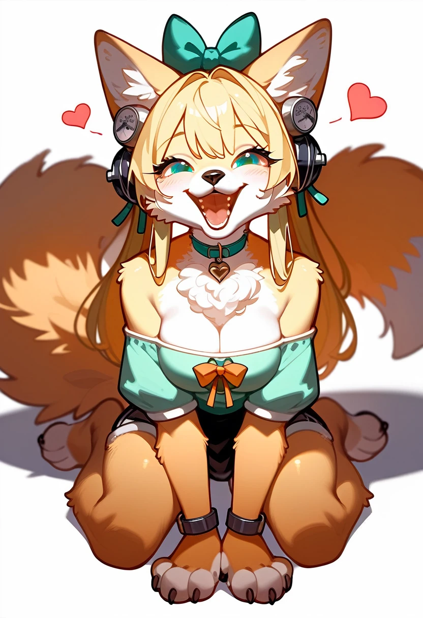 a cartoon picture of a fox with a heart on its chest, pov furry art, female fursona, furaffinity commission, furry art!!!, furry furaffinity, furry fursona, commission on furaffinity, female furry mini cute style, anthro paw pov art, furry paws furry, furry paw pov art, fursona!!!!, fursona furry art commission, on knees, smile, laughing, smiling out of hilarity