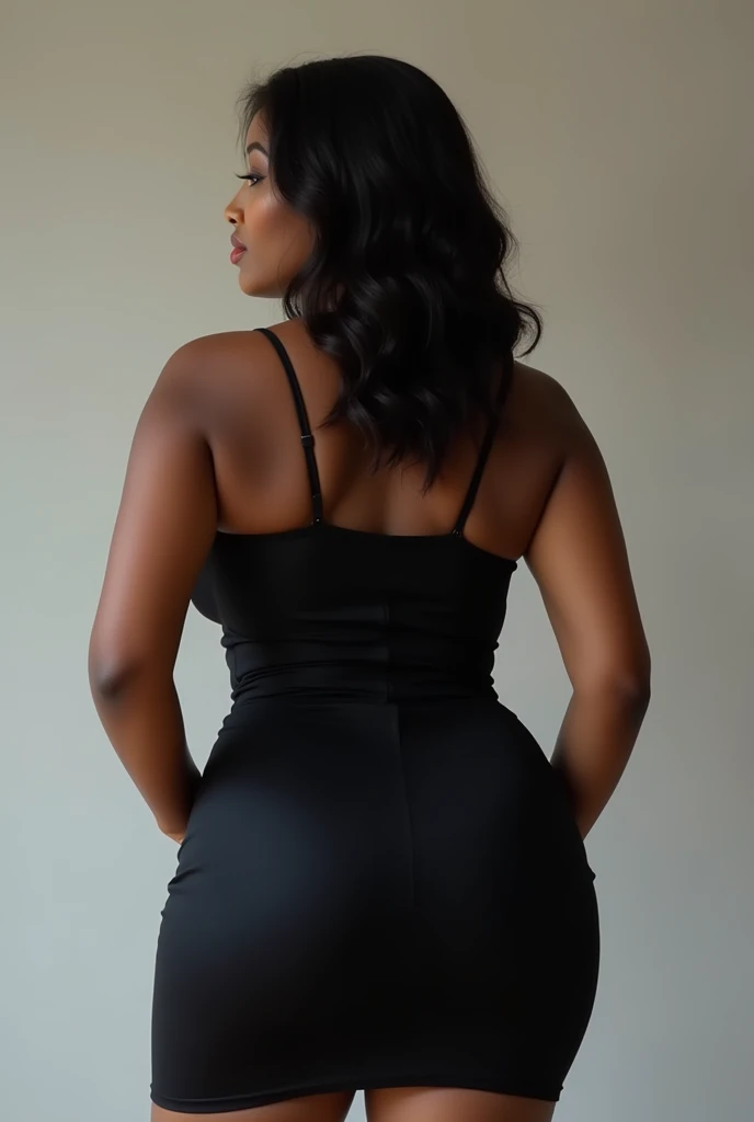 ((masterpiece)), ((best quality)), ((highres)), ((detailed background)), ((extremely detailed CG unity 8k wallpaper)), 1 girl standing straight, big butt, Create a 4K realistic image of a 50 year old milf black woman, big butt, overweight, big butt
Sge has black curly hair, shes a milf black woman , very curvy
Shes a black woman
Business
Milf, professional
Massive butt
Facing camera,
Older, milf, nice clothes
Suit, buisness, suit
Black mother