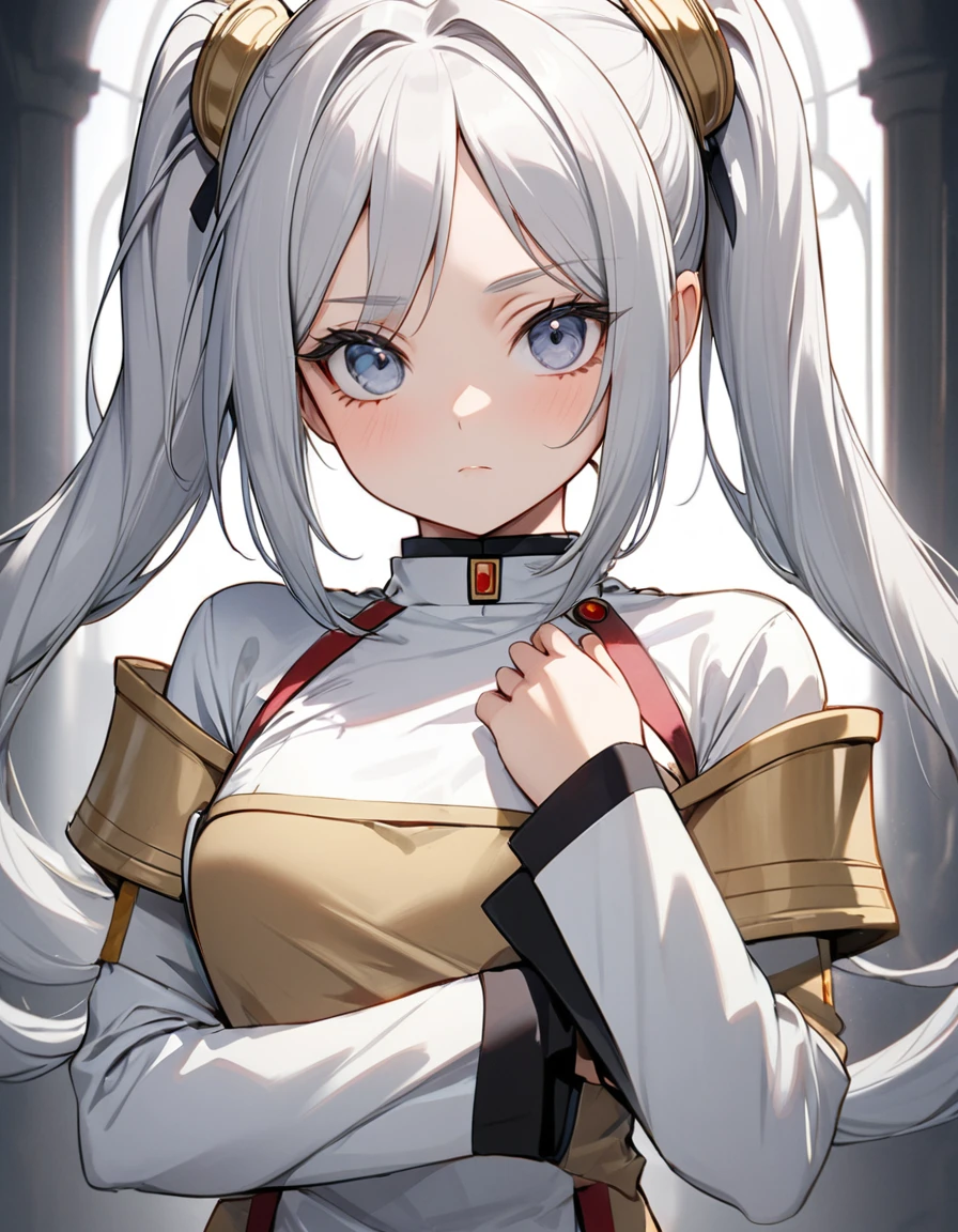 (Masterpiece: 1.2), Best Quality, (Illustration: 1.2), Eye Focus, (Ultra Detailed), Ultra Detail, (Fine Detail), (Intricate Detail), (Cinematic Light, Best Quality Backlight), Clear Lines, Solo Female, Solo Female, Perfect Figure, (1 Girl), High Contrast, (Best Lighting, Extremely Delicate and Beautiful), ((Cinematic Light)), Powerful, Absolutely Striking, Dynamic Angle, Gorgeous Background, cute Teeth, Open Mouth, mischievous smile, close-up, depth of field, close-up of a long-haired character. A cute tongue sticks out of the mouth, long hair, big breasts, short sleeves, dress, bare shoulders, braids, porcelain clothes 