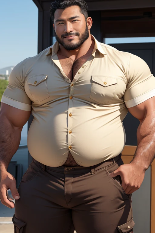 Russell Crowe, who stands out with an overweight fat bearded ????? extreme bulge, shows off his body and erects