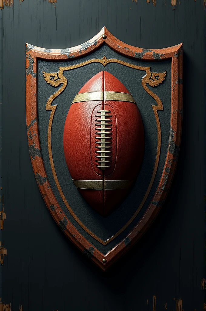 Create a football shield with two images that I have in my gallery