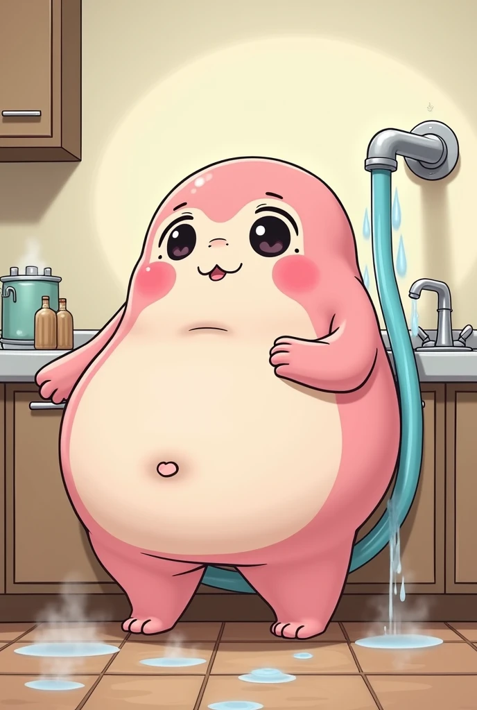 alone，male，chubby，Shirtless， alone， detailed， high resolution，， masterpiece，Excessive obesity，Obesity in the extremities，overweight，junpei，人 naked, big penis, (Ejaculation) happy, big belly, big boob, bath