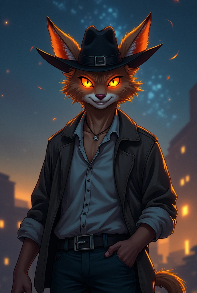 by fluff-kevlar, by Zackary911, by Kenket, by Kilinah, by fluff-kevlar, anthro, (1boy), male focus, Zib, (shan):1.4, frown, anthro, furry, cat, detailed hands, (detailed clear face), (5 fingers), orange body, fluffy, cat tail, clear yellow eyes, colored sclera, (black pupils), ((smile)), three-quarter view, (portrait, pink light),detailed background, simple background, dark background, smoke, (red suit, well dressed, gangster hat), (portrait), male, ((looking at viewer)), front view, skinny, anthro, slim male, athletic male, hi res, 8k hd, extreme detail, detailed background, ((jazz, noir, scenario, front lighting, backshadow)), masterpiece, by Pino Daeni, by einshelm, solo, stripes,