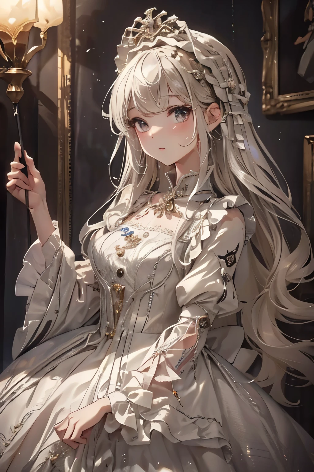 ((highest quality)),(超A high resolution),(Very detailed),(Detailed Description),((The best CG)),(masterpiece),super precision art, bob hair、((wearing puffy sleeves:1.3)),