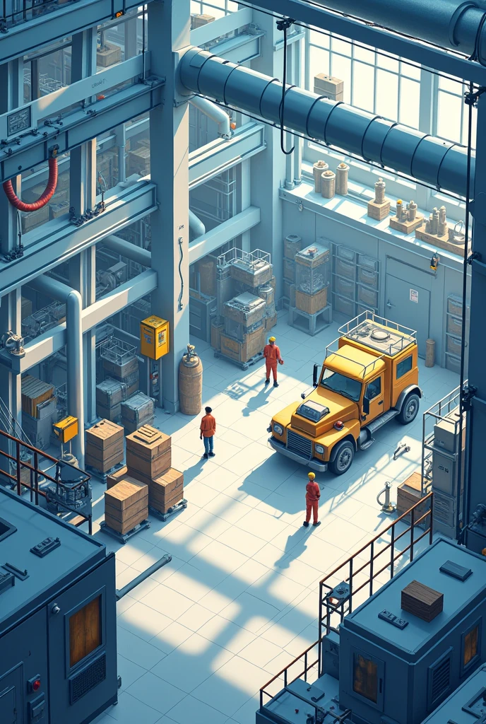 Raw material storage operations for glass: Reception of Raw Materials and Supplies, Raw Materials Entry Record, Storage of raw materials, Raw Materials Departure Record. Handling and Internal Transport.