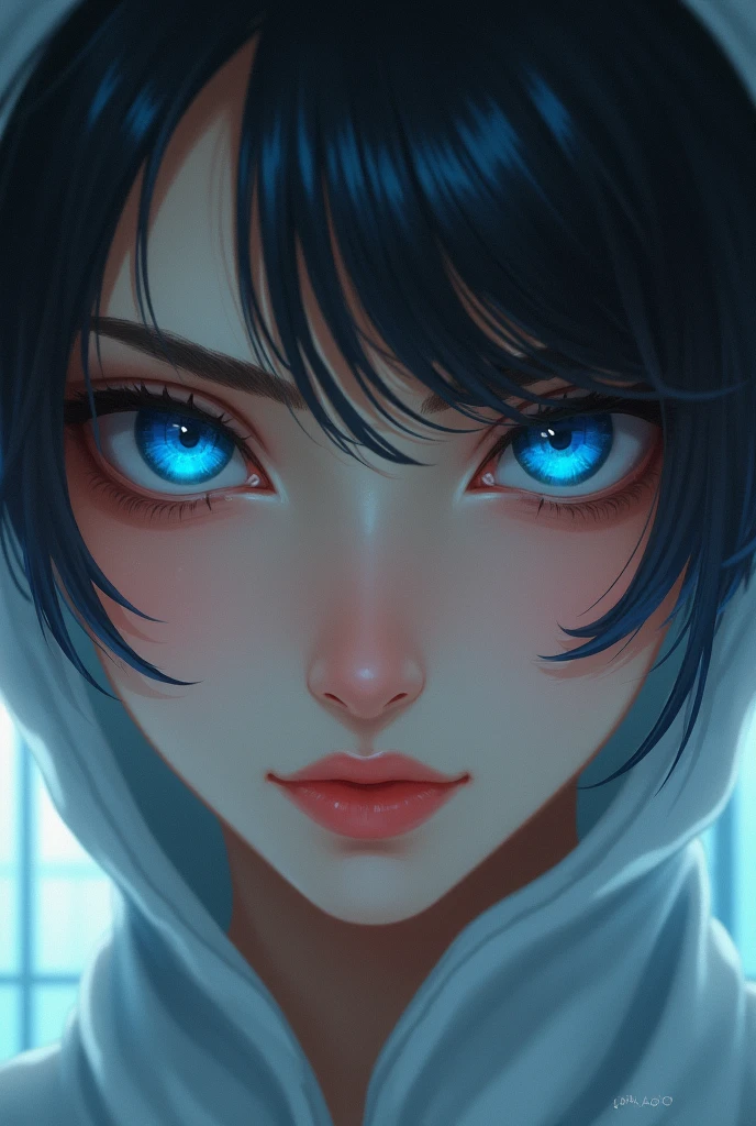 baby face, small breasts, short black hair,messy hair, (photorealistic:1.4), (masterpiece, sidelights, exquisite beautiful eyes: 1.5), masterpiece*portrait, realistic, 3D face,kawaii face,front view: 1.5、 (glowing eyes:1.5),(tareme:1.5)、Rosy Mouth,Slim Body, shiny hair, shiny oil skin: 1.5、large breasts:1.3,solo,(sit,knees up)、(black low rise panties black shoulder strapless small underwear)、(charactor focus:1.5、portrait:1.5)、upper body,in bed