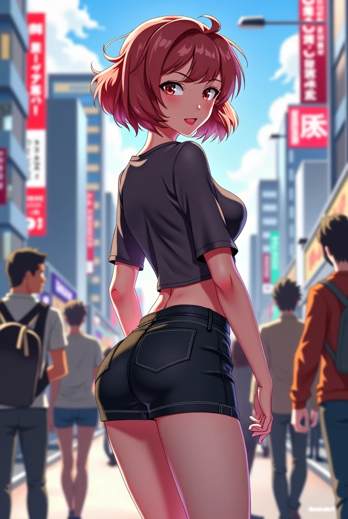 ((POV)), (((girl fucked from behind))), ((sex from behind)) (hentai), pink hair, big tits, (big ass), ((((sex from behind)))), ((a guy fuck the girl)), ((a cock penetrate the pussy)), ((naked)), (huge bust, huge buttocks, gigantic hips, showing her ass, fat thighs, huge disproportionate buttocks), (((small waist))), delicate detailed fingers, detailed body, human hands, slutty, erotic, ((nsfw)), vibrant colors, neon buildings, pink neon sign, neon building background, Tokyo, Artgerm, cyberpunk style, flashback, ultra detailed, photorealistic artwork:1.37, UHD, 8k, highres, best quality, award winning, masterpiece,