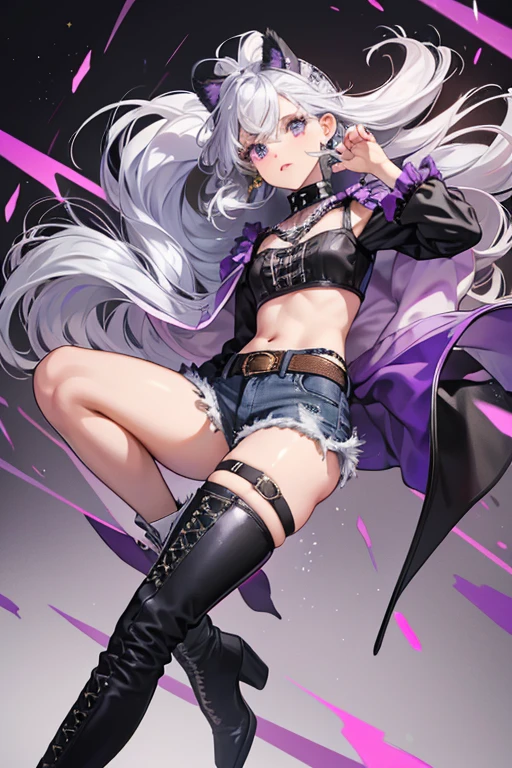 Hollow PornoQueen Full body stand yo pose color pink clothe all