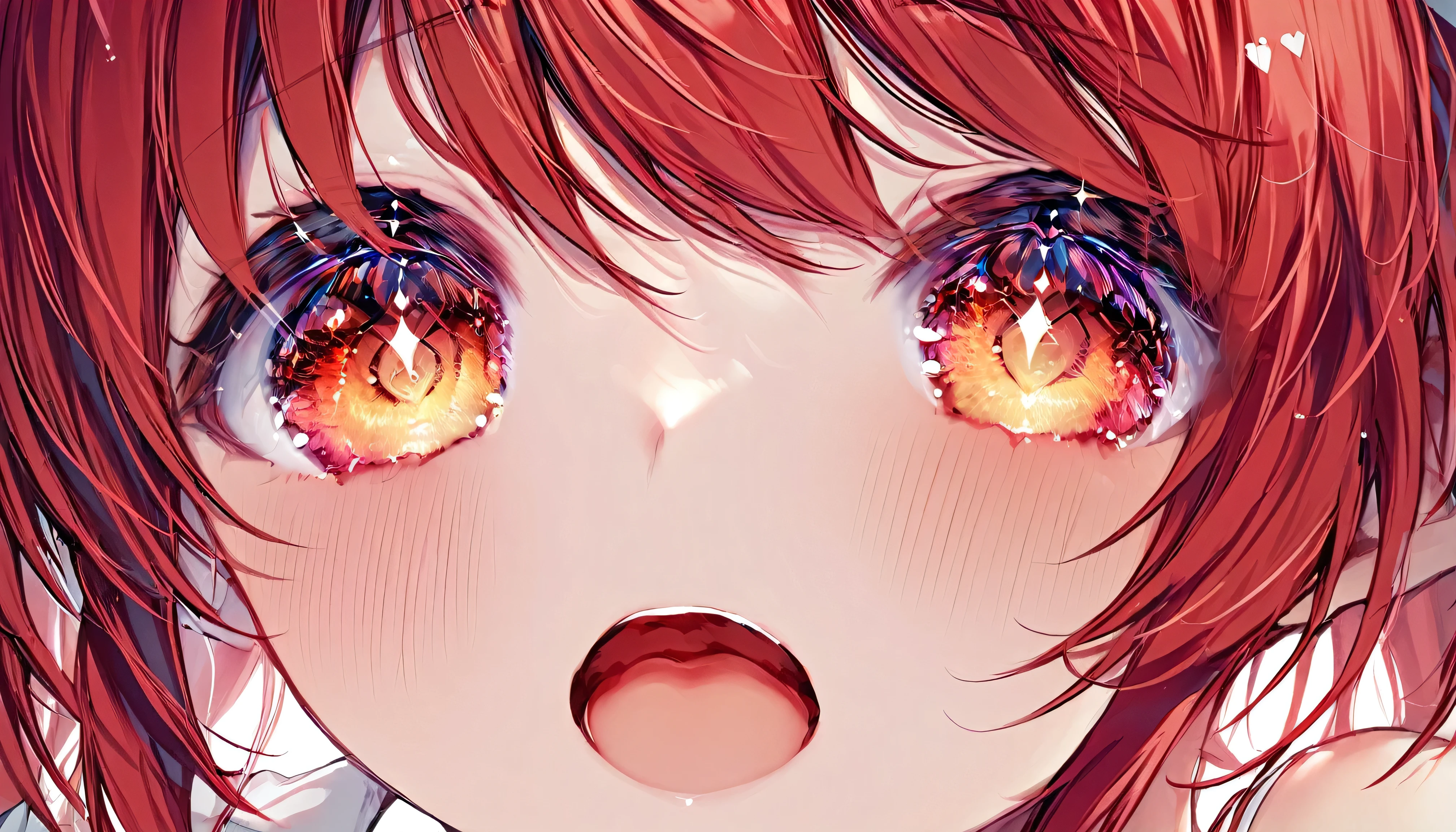 Makima, ringed eyes, light-red hair, braided ponytail, bangs, yellow eyes,(8K)、(Top image quality:1.5)、solo、masterpiece、Delicat eyes、delicated face、Colossal chest:1.2
