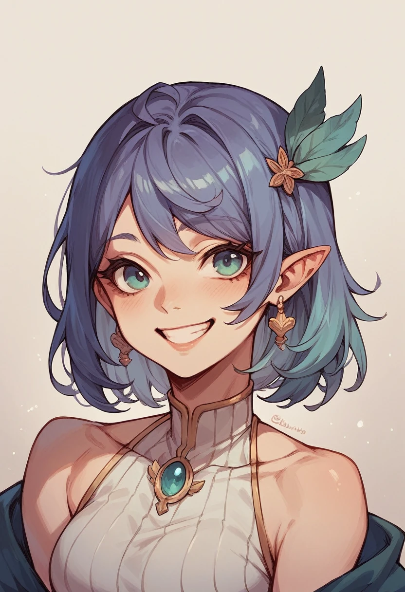 <lora:ddw_v1:0.75> wink, One eye closed, v, double v, smile, tongue out, portrait,  <lora:RtPL-Serene:1> serene_\(riviera\), blue_capelet, white_coat, black_bodysuit, black_headwear, bandages, short_hair,, ultra detailed, masterpiece, best quality,