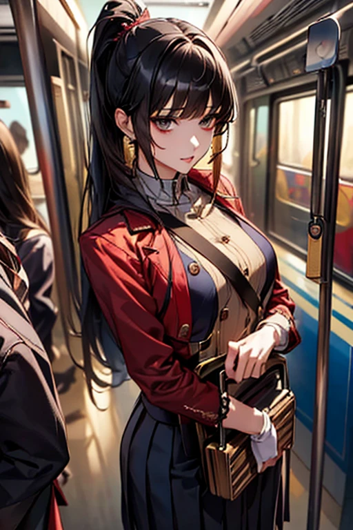 masterpiece, Highest quality, one person's, Thighs, beautiful girl, Flowers, たくさんの小さなflower, flower、Tight waist, RAWphotograph,Bright lighting、Face Light, Ultra-realistic, High resolution, photograph, Sharp focus, Highly detailed eyes and face,Symmetrical face, whole body、Big Breasts、Long Hair、チラリと見えるThighs、強調されたCleavage、White high heels、White garter belt、No underwear、Completely naked、Embarrassing、smile、Happy smile、Leaning forward、peak、(((Nipples are visible)))(((((Completely naked、Nipples are visible、Cleavage、Her breasts are completely visible、I can see the vagina、Moments of ecstasy、A realistic toy inserted into the vagina、Half-open mouth、An expression of mingled pain and pleasure)))
