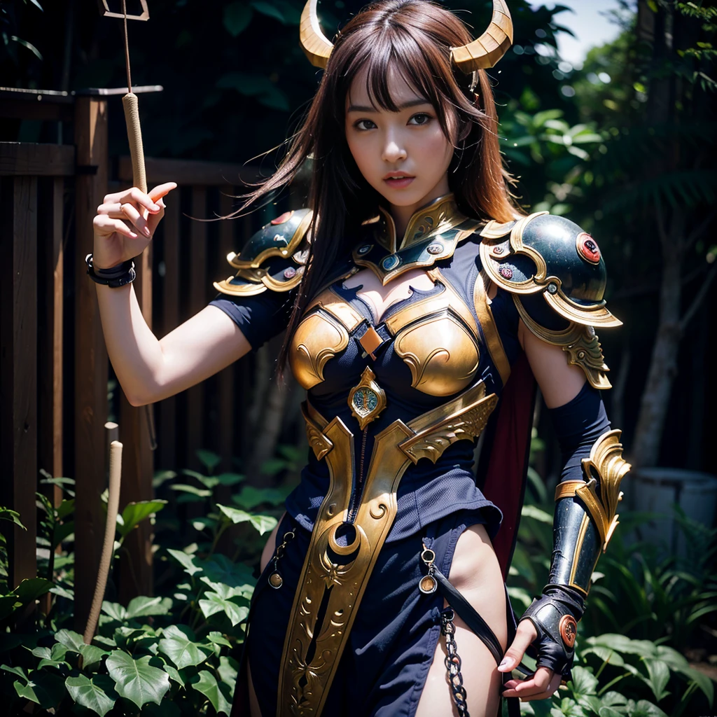 Professional , masterpiece、top-quality、photos realistic , 、top-quality、超A high resolution、(Photorealsitic:1.4)、Raw photo、depth of fields (Gemstone Gold Metal Body:1.9),(Matte White、Toostock、heavy breasts、(cleavage of the breast)、(((Micro Bikini Armor))),(Detailed Dragon Armor)、(Have the strongest weapon)、((Random Hairstyles 1.6),爆乳,)explosions、intense fighting、(Precipitous cliffs),Dragon Gold Weapon,Mystical expression、Particles of light、Fight dragons、(Detailed Dragon Helmet),Gorgeous Silver Weapons ,(( Dragon's dense and gorgeous sword)) , Beautiful knife ,warhammer 40k ,Detail and gorgeous tiaras、((Pink hair))、(Castle background)、、((Gangle's forest background))、Beautiful Caucasian beauty、1a person、dynamic ungle,(((With detailed shielding)))、Smaller head、A smile、Castle background、Thin and beautiful female hands、cleavage of the breast、Soldier in iron armor on background、Mystical expression、Light Effects、intense fighting、Wind-effect、magic circles、With the legendary magic wand、(huge-breasted)、Toostock、Colossal tits、