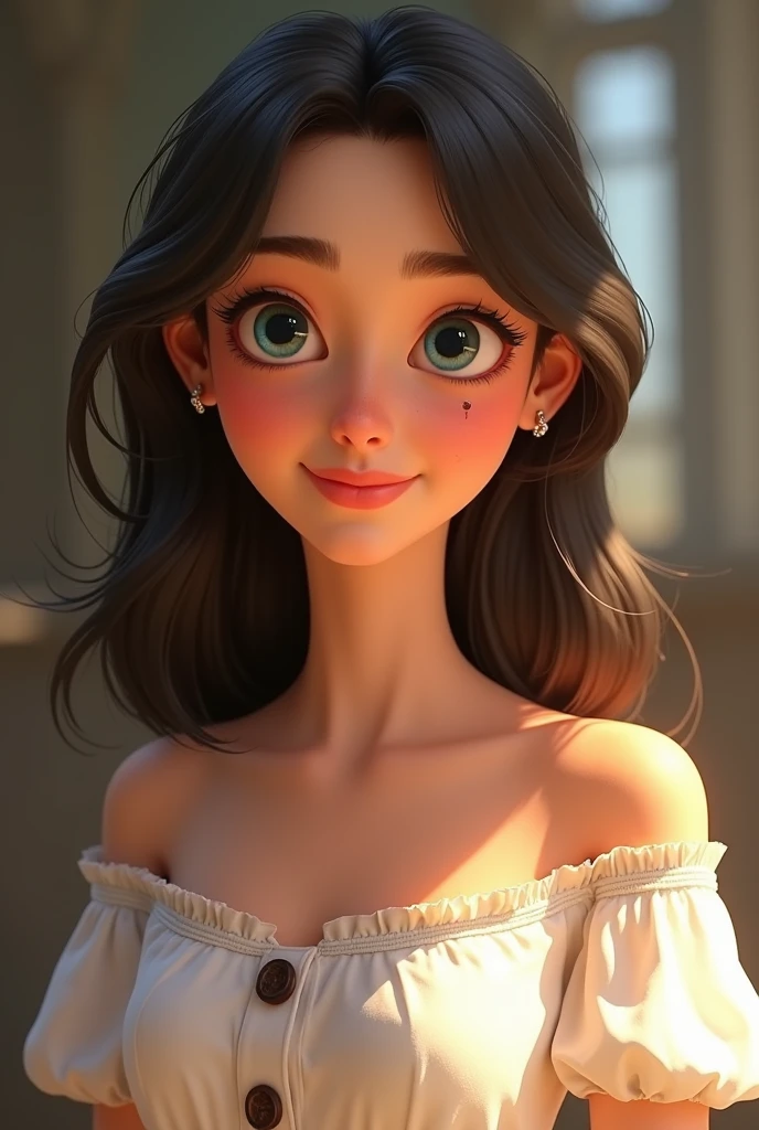 Adorably cute and innocent smirk, cuteness Overload Cute and adorable Lip bite cute, Cute and adorable sexy and alluring naked young teen Mini skirt and lace panty cameltoe In an off shoulder sweater midriff In this R18, NSFW, nudity porn scene, a captivating, R18-rated anime lady is depicted in exquisite detail. She's playfully squatting, her adorable, cute figure perfectly on display, as a thin strip of lingerie barely covers her pussy, leaving it glistening wet from her arousal. Her arms are gracefully placed on her knees, one hand gently massaging her inner thighs, while the other tenderly caresses her breasts. The room is bathed in a soft, sensual glow, casting a warm, erotic atmosphere. Her long, curly hair covers one eye, adding an allure of mystery to