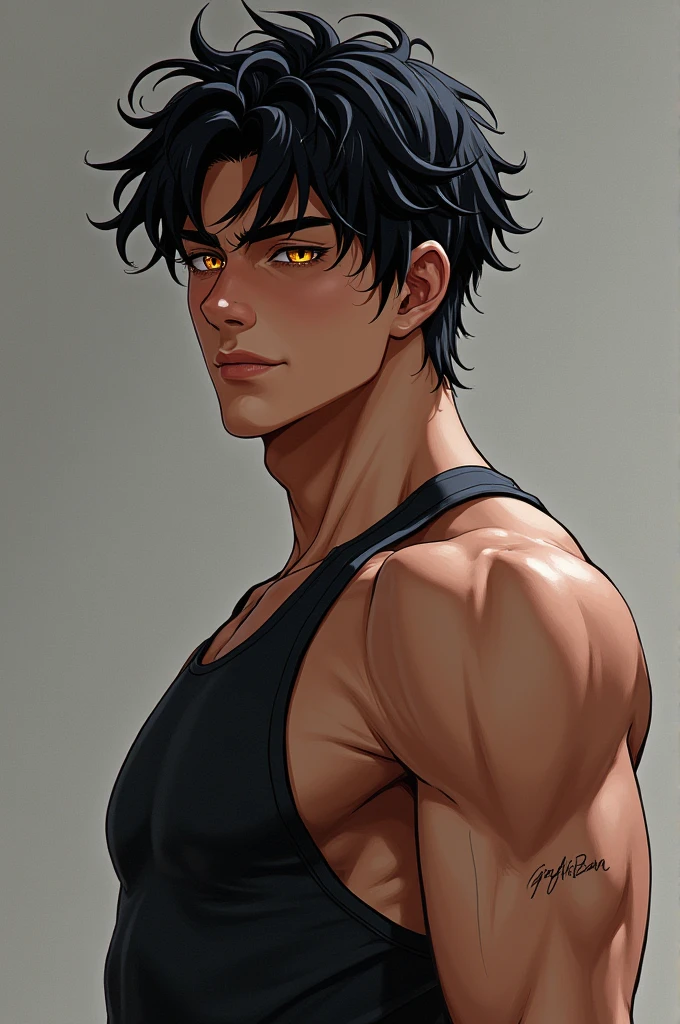 1boy, Beautiful boy, Body Length 180, 20 years old, (black short hair, Street hairstyle) , ((red eyes)), realistic eyes, beautiful and sharp eyes), Men's Clothing, Simple keel, muscles, (8k wallpaper), (street background) 8k, Quilty Altitude, Realistic, Beautiful realism, outstanding detail, RAW photo, Realistic clothes, Black hair, realistic hair, realistic eyes, Light and cool lighting, realistic photo, Cel shaded, Gel lighting, ultra-detail, anime style, hot anime boy, hot pose, beautiful anime boy with muscles, shirt off, sexy pose, cute hot smile, pretty smile