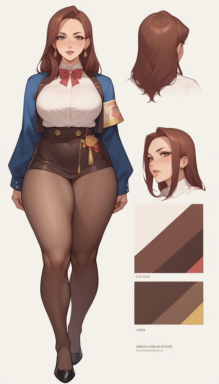 ((masterpiece)),(((best quality))),((character design sheet)), ((full body view)) illustration, Catalogue of sex slaves,1girl, thick thighs, 