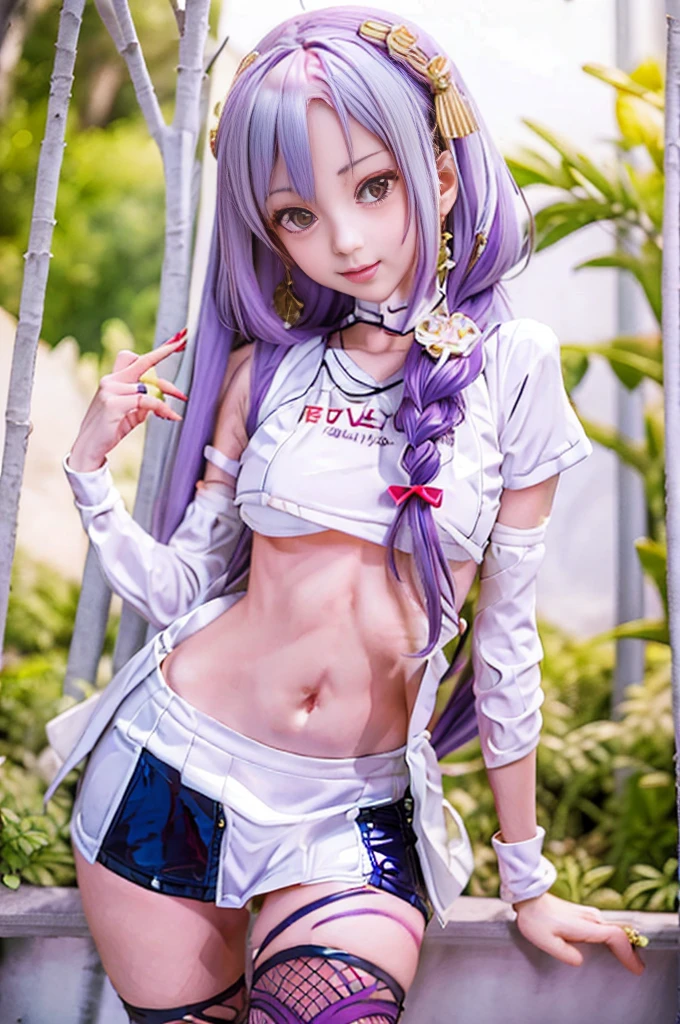 (8k, ultra high resolution, highest quality, masterpiece: 1.2), super detailed, alone, beautiful detailed face, perfect anatomy, one girl, alone, dynamic angle, dancing, ((cheerleader )),(Outdoor),Mullet hairstyle,Navel,(Look at armpit),(Stadium),(Cheer dance)(Slender body),(Beautiful fine eyes: 1.3),(Long hair),18 years old, Cute girl, Cute teen girl, masterpiece, top quality, clear face, perfect anatomy, wet, realistic face, realistic, dynamic side lighting, perfect lighting, dynamic pose, dynamic angle, shiny silver hair, gloss Fair skin, (RAW photo, highest quality),
(Realistic, photo-realistic:1.5),
masterpiece,
very delicate and beautiful,
very detailed,
CG,
unity,
8k wallpaper,
wonderful,
In detail,
super detailed,
High resolution,
very detailed,
Very detailed eyes and face,((bikini)),(huge breasts:1.3),Sakura,(KPOP idol),(long twin tails),(light purple hair):1),((big eyes)),staring, BREAK ((upper body: 1.3)), front view, long flowing silver hair, slender physique, black and white costume, thigh high boots, character wearing gloves.