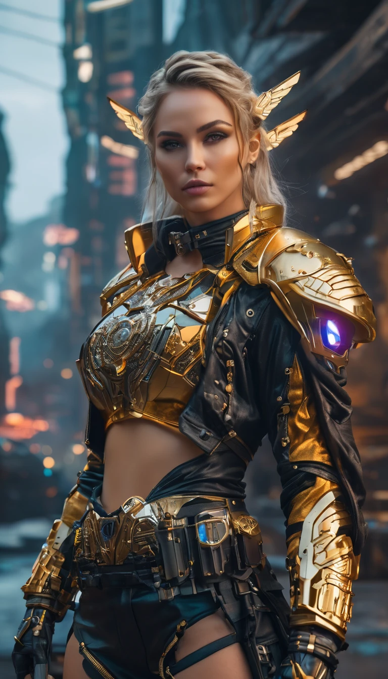 Ultra-Realistic Capture,18k,RAW Photos,Highest quality,masterpiece,reality,Very detailed,Sharp Photos,Very beautiful woman,Valkyrie,cyber punk,Floating,Portrait,Sexy pose,Captivating pose 
