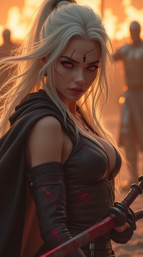 red eyes, sylvanas_windrunner, sylv-lora, 1girl, elf, will be depicted in the futuristic world of "Aeon Flux". The artwork will be created using the medium of digital illustration. The image quality should be at its best, with a resolution of 4k or 8k. It should be ultra-detailed and have a realistic, photorealistic appearance. The colors should be vivid and the lighting should be carefully designed to enhance the overall atmosphere of the scene.
In the artwork,red eyes, sylvanas_windrunner, sylv-lora, 1girl, elf, character will be portrayed with beautiful, detailed eyes and lips. Her face will be extremely detailed, capturing her unique features and expressions. She will be shown in a dynamic pose, reflecting her strong and confident personality. The background will be a futuristic cityscape, showcasing the sci-fi elements of the "Aeon Flux" universe. The city will be presented in a dark and moody color palette, with neon lights illuminating the streets. The composition will have a strong sense of depth, with layers of buildings and structures creating a visually striking image.
The artwork will have a professional and polished look, with sharp focus and ultra-fine painting details. The use of HDR and studio lighting will further enhance the realism of the scene. The overall style of the artwork will be influenced by concept artists, combining elements of science fiction and dystopia. The final result should be a masterpiece that captures the essence of "Aeon Flux" and portrayal of the red eyes, sylvanas_windrunner, sylv-lora, 1girl, elf, iconic character.