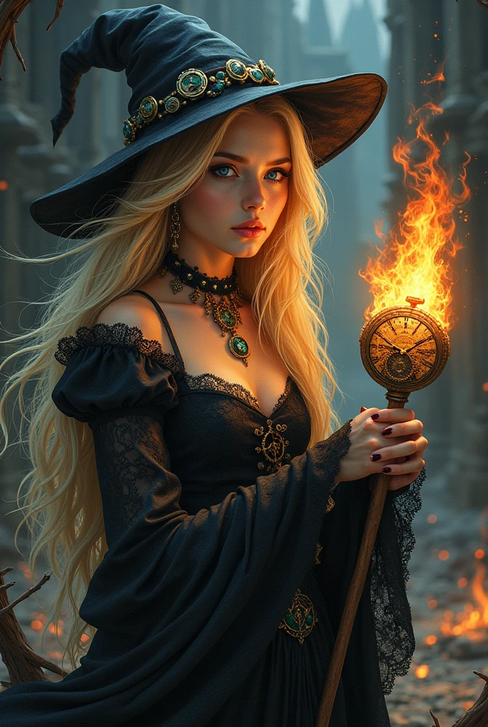 intricate detailed fantasy witch, detailed witch, 1 witch, black background, rust, magic, glowing, darkening, official art, masterpiece, best quality,4k,8k,highres,ultra-detailed,realistic,photorealistic,photo-realistic:1.37,HDR,UHD,studio lighting,ultra-fine painting,sharp focus,physically-based rendering,extreme detail description,professional,vivid colors,bokeh