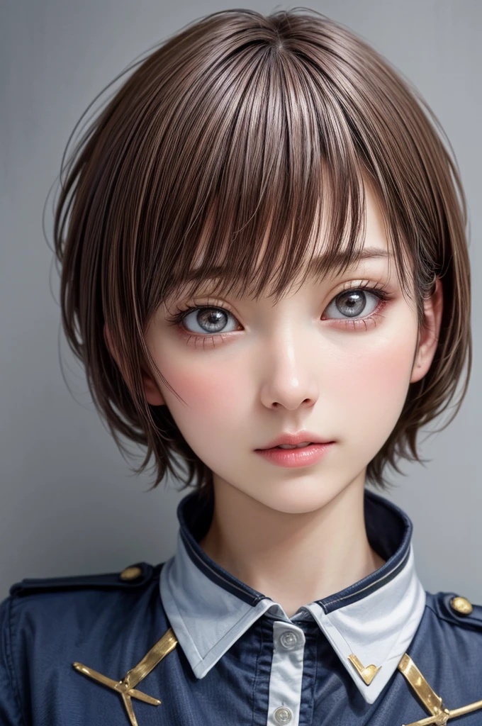 (masterpiece:1.3), ( Highest quality: 1.4), 
Cinema Lighting, 
(One person), Beautiful Face, (Realistic Face), 
Beautiful hairstyle, (short hair :1.5),
Realistic eyes, Beautiful attention to detail, 
(Realistic Skin), Beautiful Skin, 
(uniform), 
Absurd, Charm, 
Ultra-high resolution, Ultra-realistic, Very detailed, 
Golden Ratio,  Shiori Tamai,  

