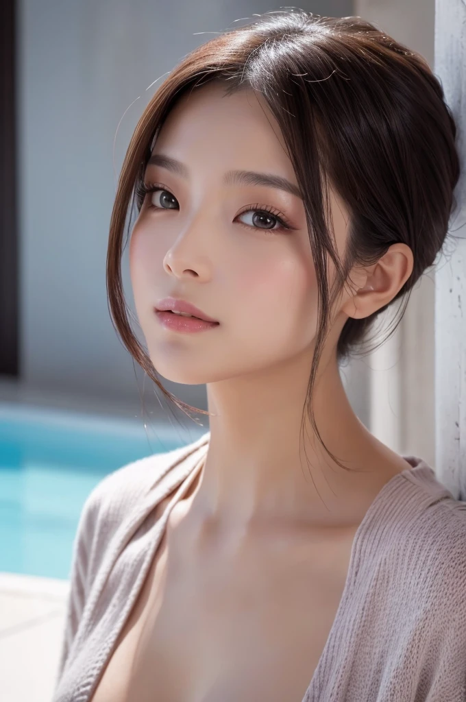 nsfw,
(naked:1.3),


short hair,
put your hair up,
(from the vagina:1.2),
Masterpiece, high quality, extremely detailed, cute with glowing white skin, eyelashes and cute blonde eyes, アニメ, gorgeous background-centered composition,
(Best quality, 8K, photos of cute Japanese women),
(Realistic skin texture),
(Raw photo: 0.8),

(The background is a hot spring in Japan　Cypress bath　indoor　indoor),
(Clear water),

moody lighting,

1girl,
jitome,
detailed face and breasts,


(Expressions of pain:1.4),
(plump lips),
(Shut your mouth.:1.3),
(close eyes:0.8),
(looking away:0.5),


(Put your finger in your:1.2),

(Love Juice),
(peek camelto pussy public hair:1.2),


cypress bath,


With a wet towel,
(partially submerged:1.3),

superb view,

(Close-up her:1.4),
