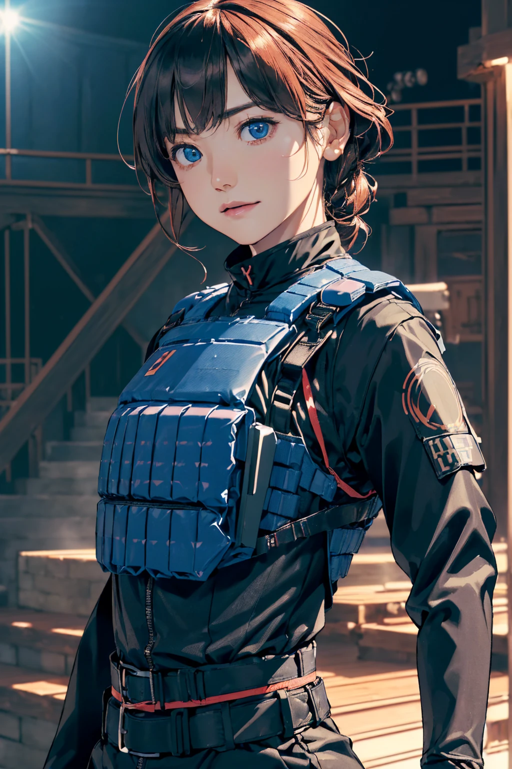 ((masterpiece, Highest quality, High resolution, Realistic, born, 8k wallpaper)),(One Girl), ((desertの戦闘服, Have a weapon, Tactical Goggles, Bulletproof vest, Fully clothed:1.4)), ((Small breasts, small chest with rounded shape,:1.3)), ((Accentuated breasts, Large pelvis, Wide Hips, abdomen, Tight waist, Curvy waist:1.2)), ((slim, 大きな胸とthinウエスト, thin, Skinny belly:1.2)), Modern Hairstyles, Colored striped hair, Hair highlights, ((Proud face)), ((Tattoo:1.1)), Tabletop, Highest quality, Realistic, 超High resolution, Depth of written boundary, (Full dual color neon lighting:1.2), (Detailed face:1.2), (Detailed eyes:1.2), (Detailed Background:1.2), (desert, Action sequence, Cinema Lighting, desertの嵐:1.2) (Tabletop:1.2), (Ultra-detailed), (Highest quality), Complex, Overall Movie, Magical Pictures, (Gradation), colorful, Detailed landscape, Visual Key, Glowing Skin,